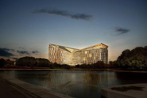 «Яндекс» показал проект штаб-квартиры на месте гостиницы «Корстон» на Косыгина