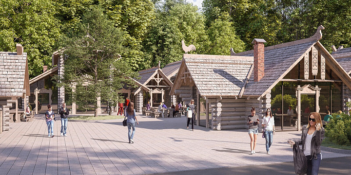 В парке "Кусково" появится деревянный ресторанный двор