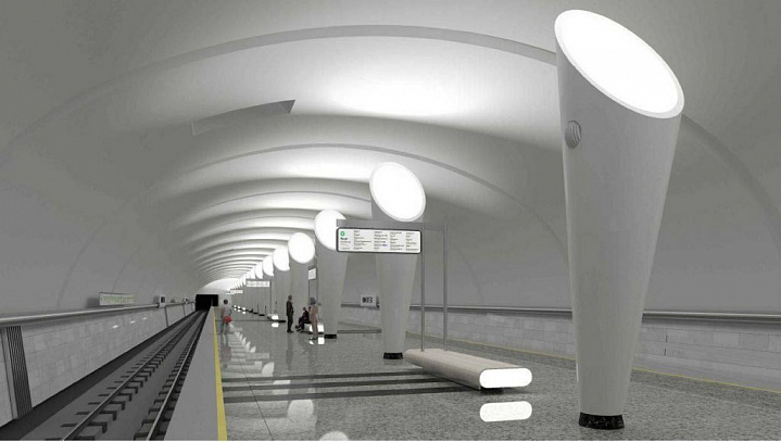 Завершено сооружение ограждающих конструкций станции метро «Физтех»