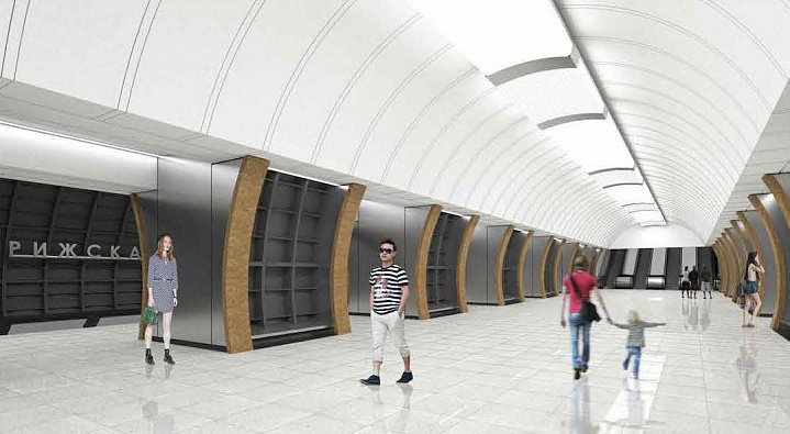 После 2022 года начнется строительство второго вестибюля станции "Рижская" БКЛ 