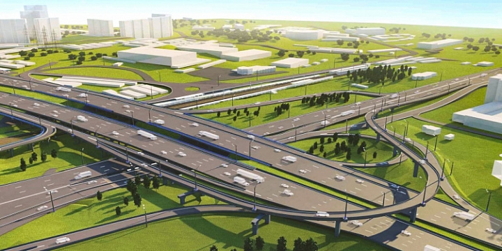 Реконструкцию эстакады на МКАД у Волоколамского шоссе планируется завершить до конца года