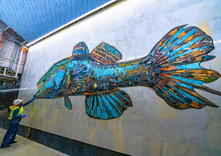 На станции БКЛ «Нагатинский затон» появятся изображения рыб столичных рек
