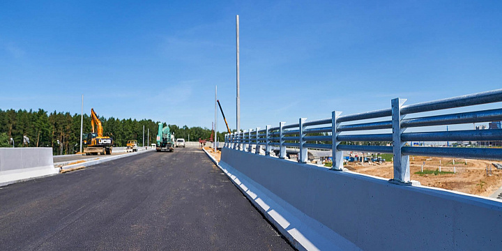 Завершено строительство съезда и заезда на Калужское шоссе в Коммунарке